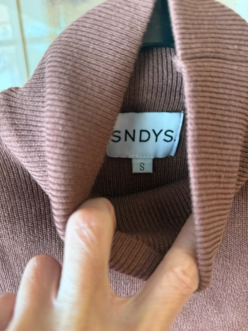 Sleeveless Knit Skirt Set in Dusty Mauve - Picture 5 of 6